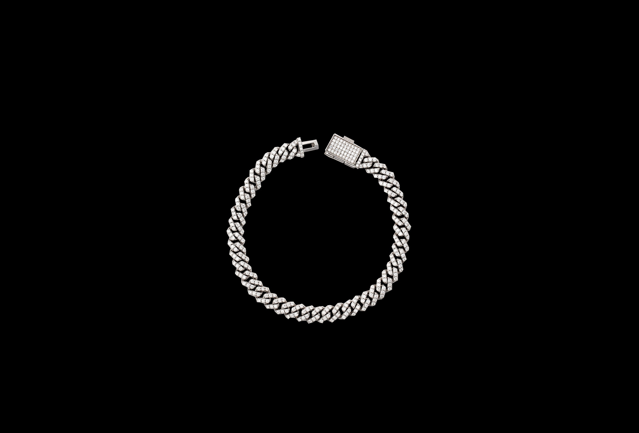 VVS Moissanite Cuban Link Bracelet
