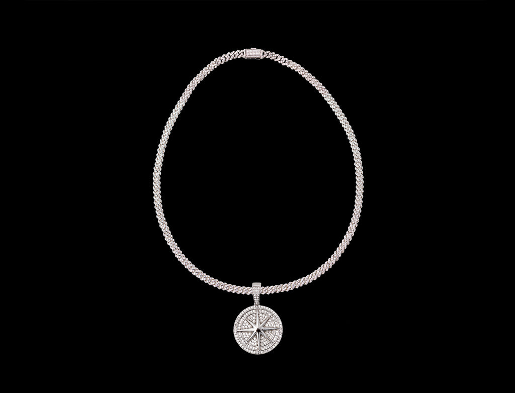 "Your Way" 925s VVS Moissanite Compass Pendant