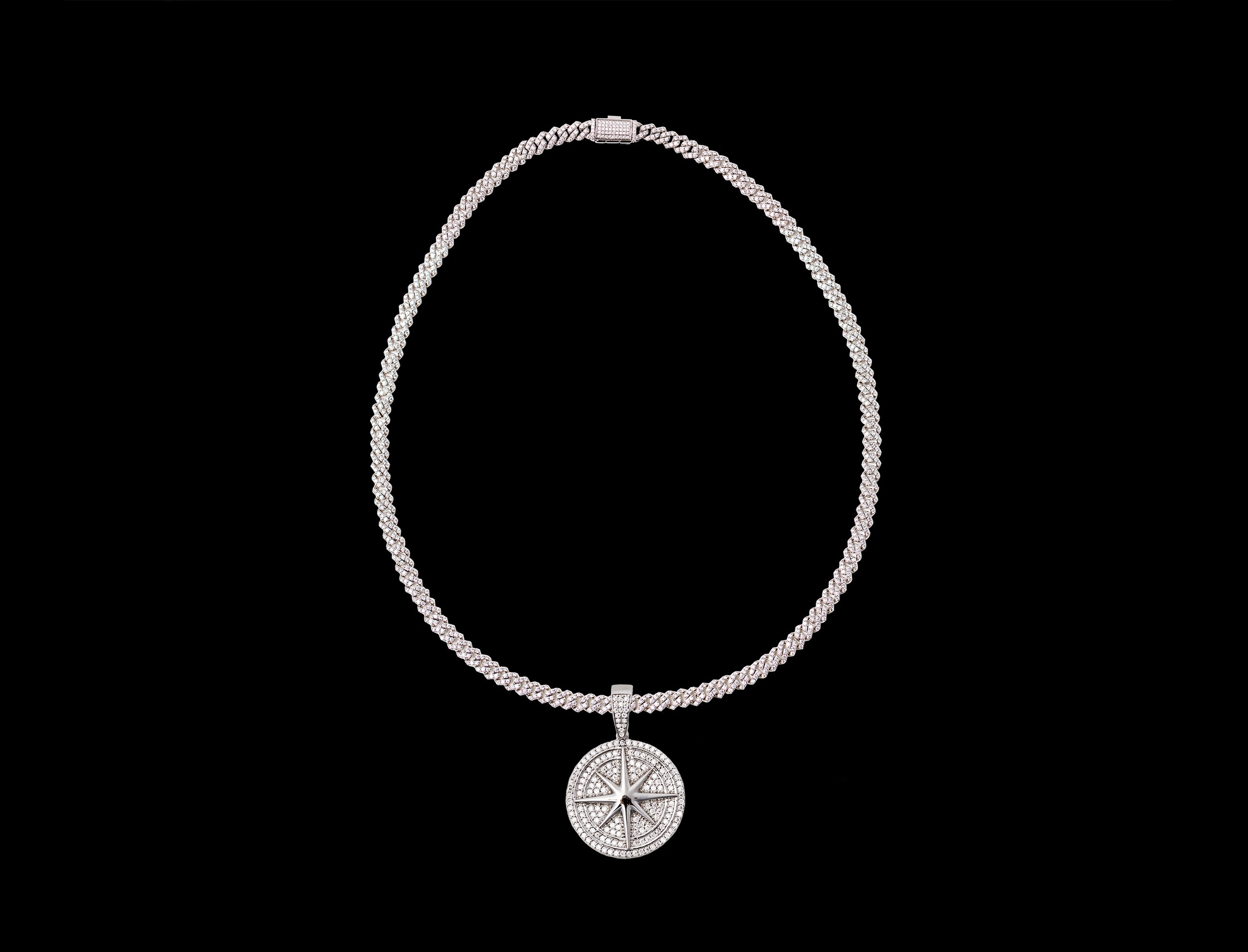 "Your Way" 925s VVS Moissanite Compass Pendant