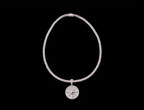"Your Way" 925s VVS Moissanite Compass Pendant