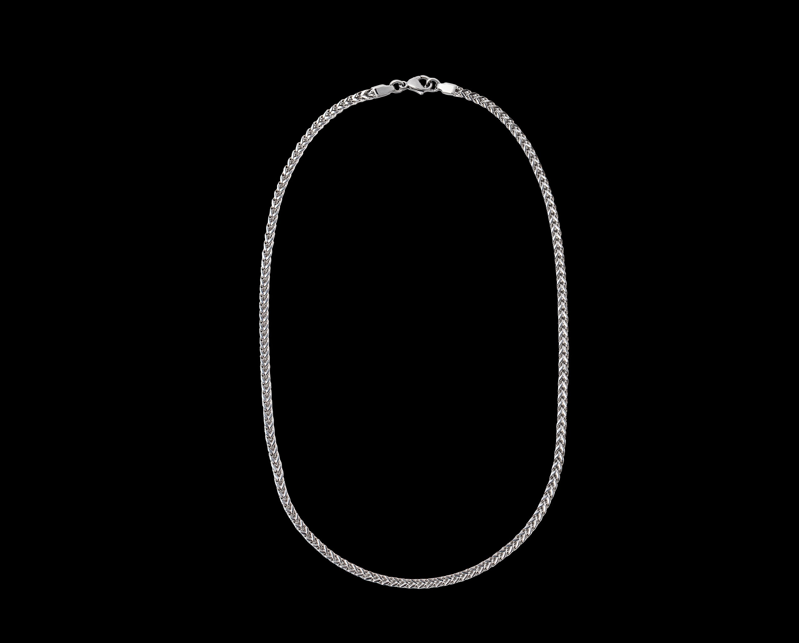 White Gold Franco Link Chain