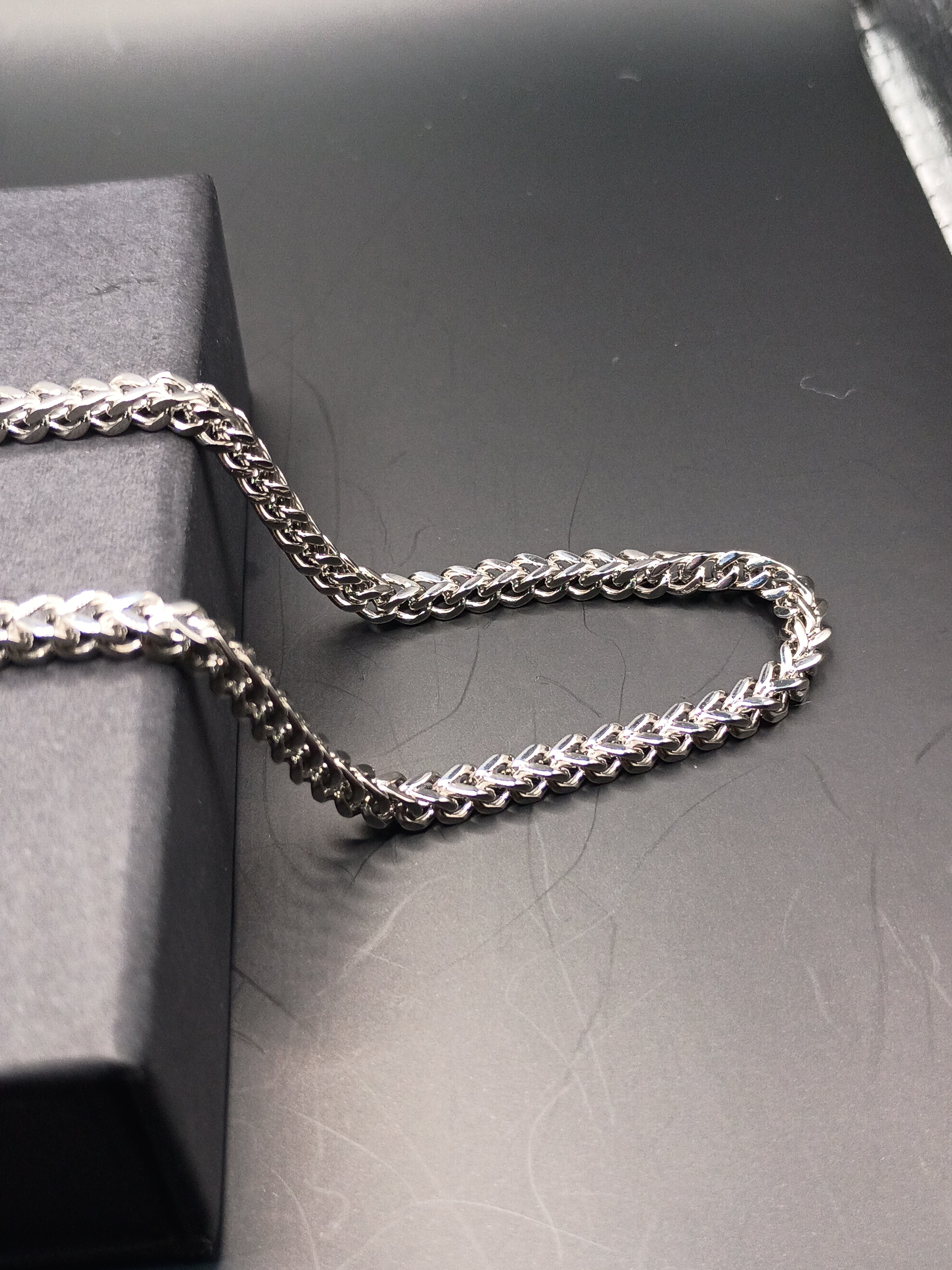 White Gold Franco Link Chain